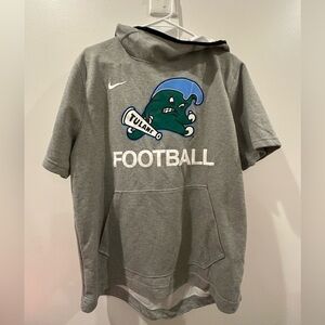 Gray Nike Tulane Football Hoodie
